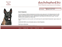 Tablet Screenshot of dutchshepherd.biz